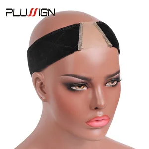 Парик шнурка группа захвата дополнительные Hold кожи Цвет чёрный; коричневый оптовый парик ручки Регулируемое оголовье кружево сцепление Plussign Новая коллекция