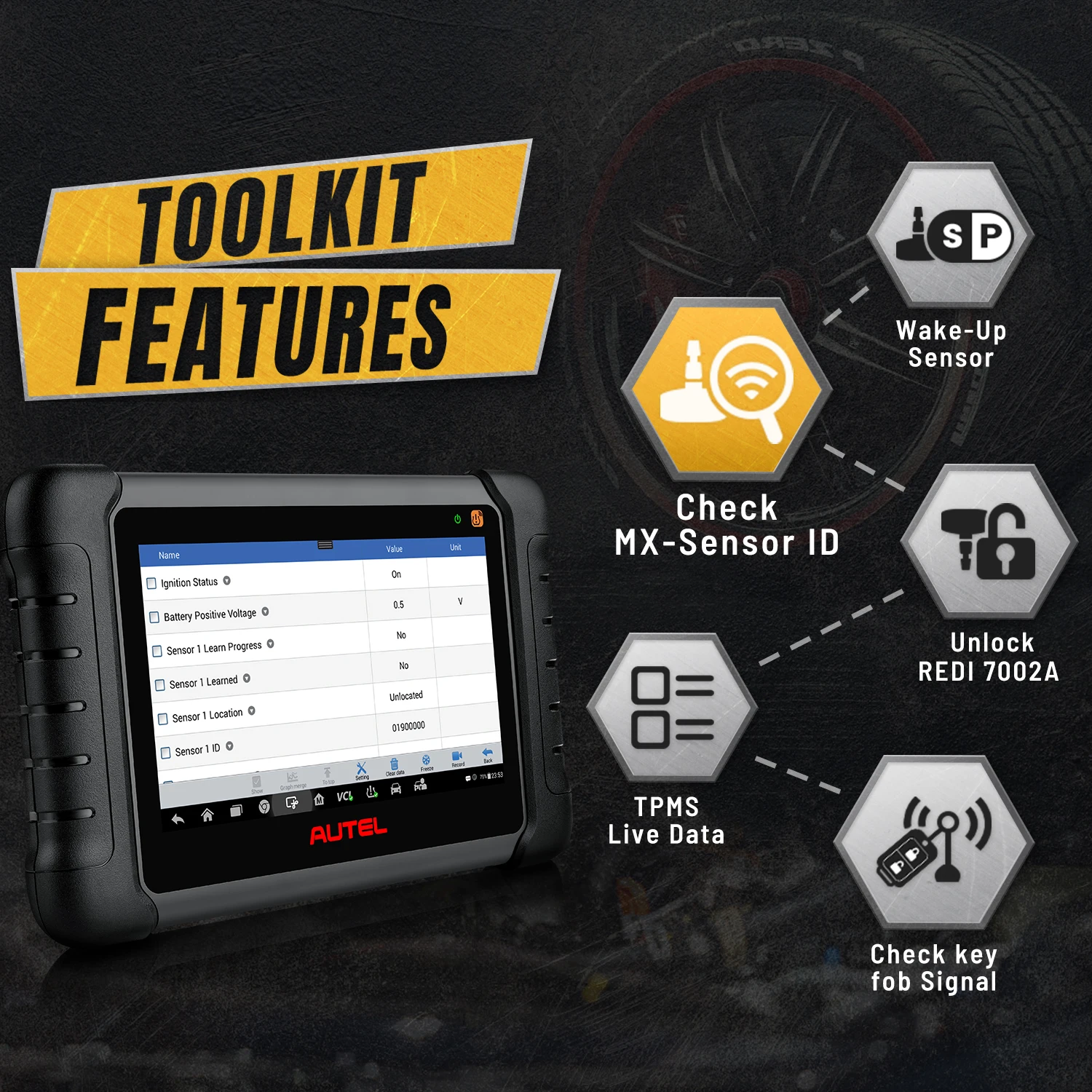 Autel MaxiTPMS TS608K полная система TPMS и вся автомобильной диагностики с 25 услугами