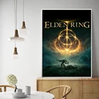 Плакаты и принты Elden Ring для видеоигр, настенное искусство, Картина на холсте, популярные украшения в стиле ретро для домашнего декора Quadro