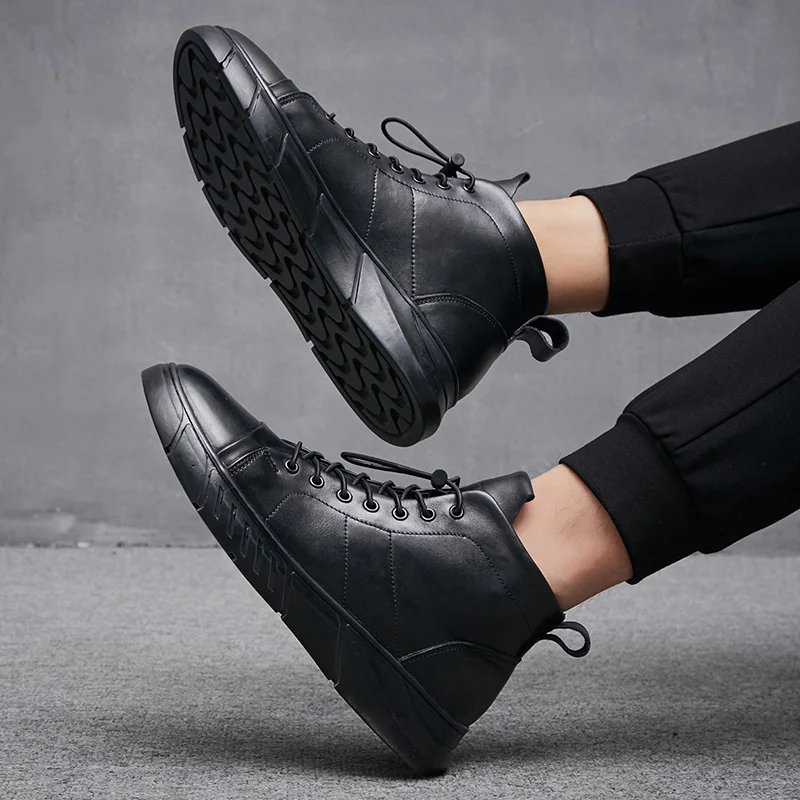 Мужские ботинки ручной работы коричневые ботильоны из натуральной кожи