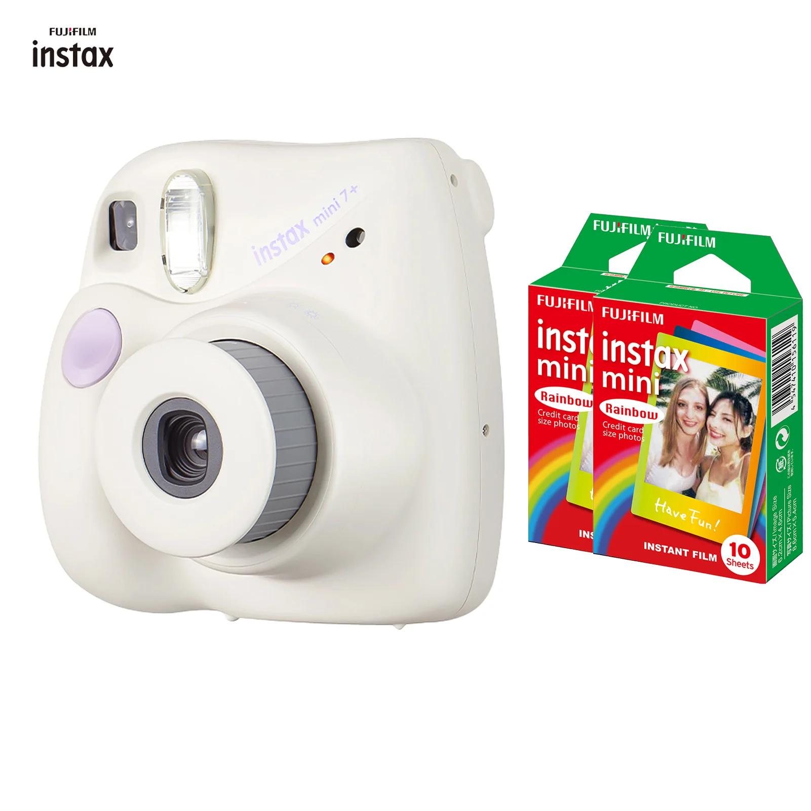 Fujifilm Instax Mini 7 + mini7 мгновенная камера 20/40 шт. пленки Радуга День рождения Рождество