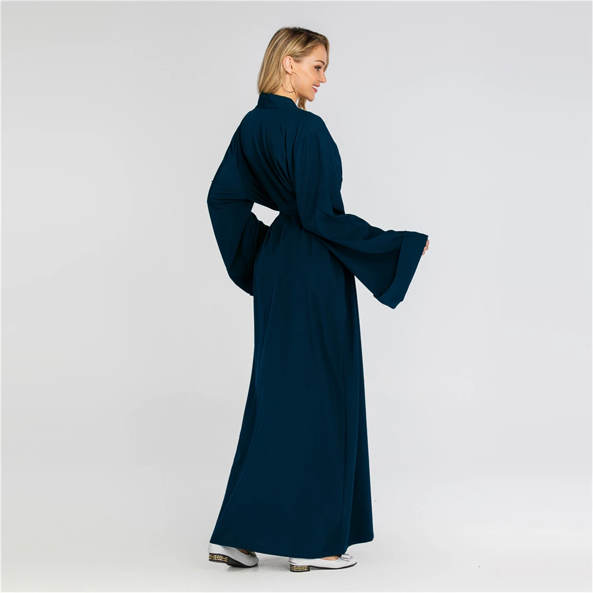 

Abayas For Women Turkish Casual Long Sleeve Dubai 2020 Muslim Islamic Dress Ropa De Mujer Envio Gratis