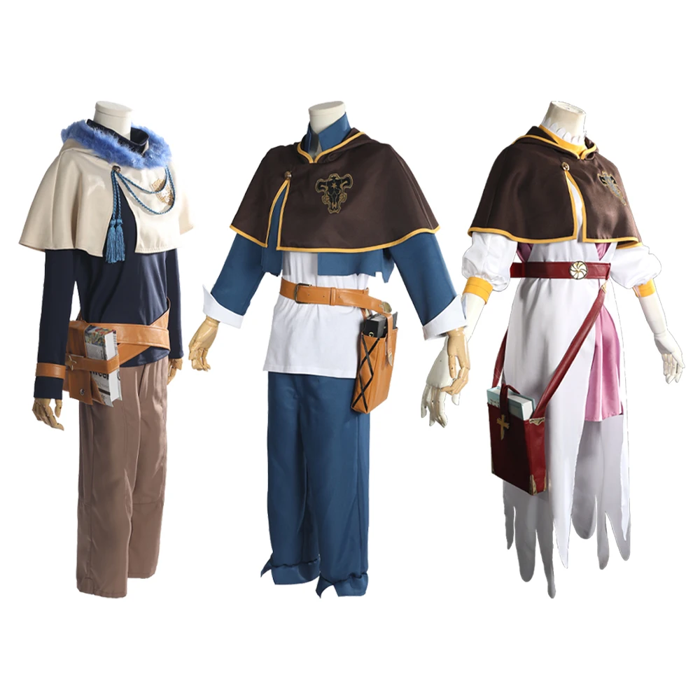 Brdwn черный клевер унисекс Asta Yuno Grinbellor Noell Серебристая фотография с накидкой -