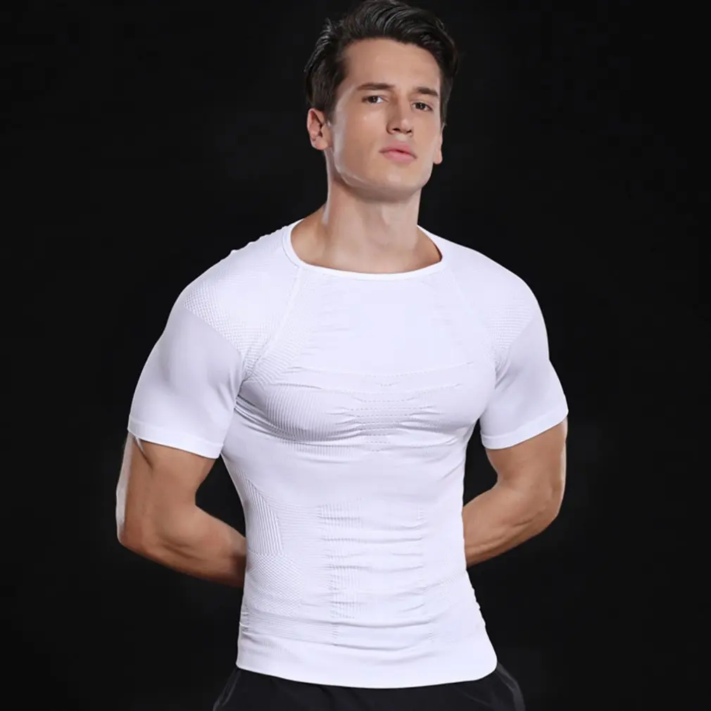 

MA61 Men's Slim Body Shaping Super Elastic Long Sweating Neoprene Fitness Weight Loss Burn Fat Sports Body Sculpting Clothes