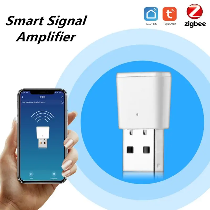 Усилитель сигнала Tuya Smart Zigbee ретранслятор усилитель на большой радиус действия 1