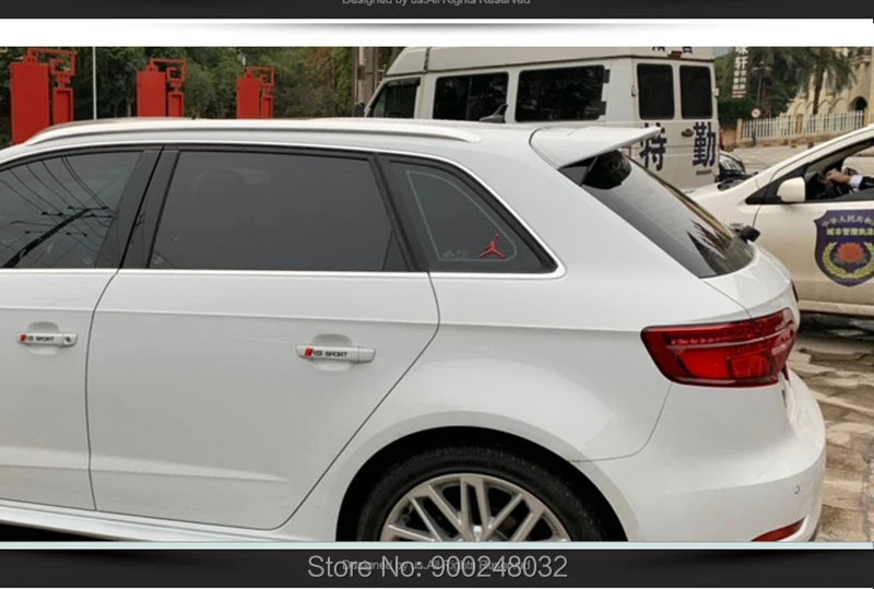 Спойлер для Audi A3 Sportback из высококачественного АБС-пластика Неокрашенный задний