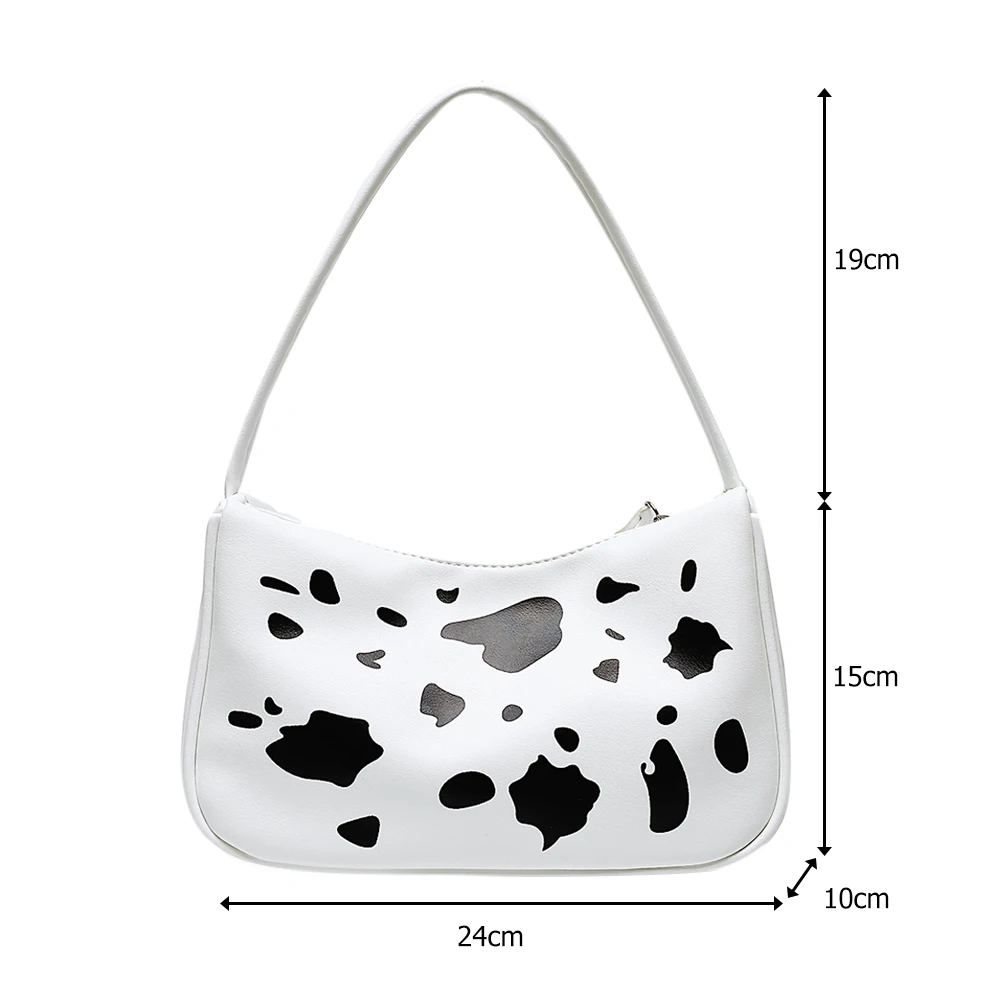 

Fashion Animal Print Women Handbags Portable Zebra Cow Print Shoulder Underarm Bag Ladies Casual PU Leather Messenger Tote Bags