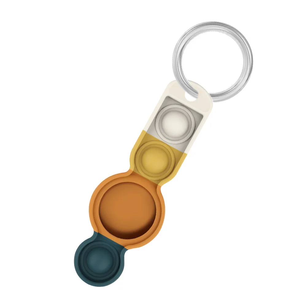 

For Airtag Silicone Protective Sleeve 2021 Pops it Push Bubble Fidget Toy For Apple Locator Tracker