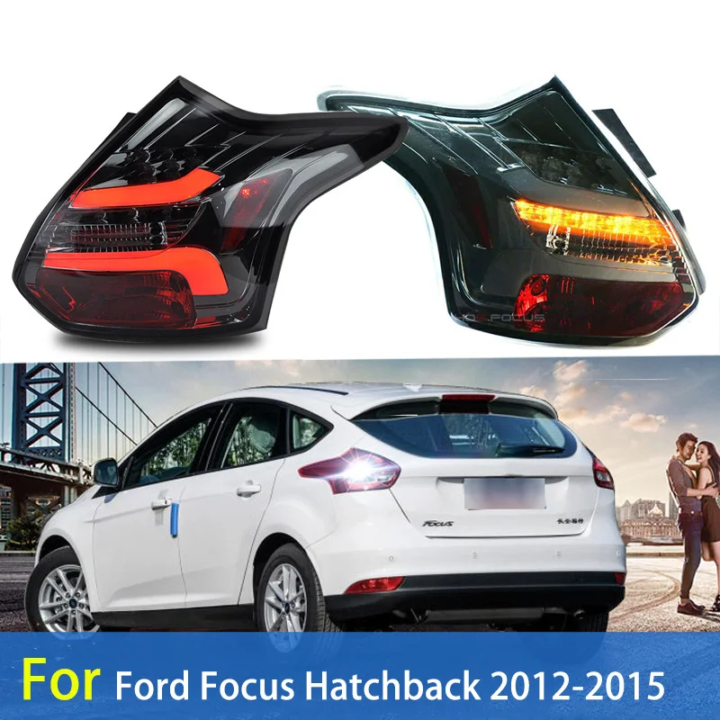 Для Ford Focus 3 MK3 2012~ дневной ходовой светильник DRL светодиодный противотуманный фонарь с желтым поворотным сигналом