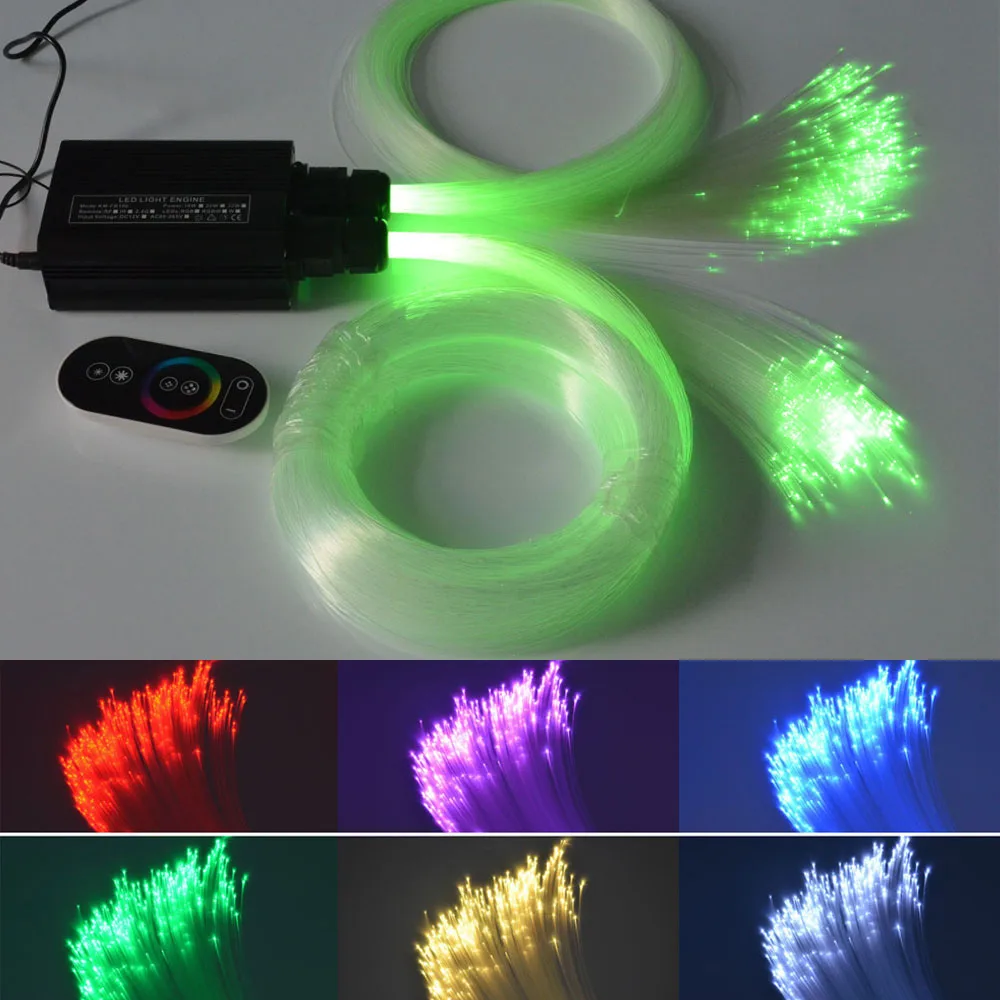 32 Вт двойной головкой RGB светодиодный волокно 0ptic потолочный комплект светильник