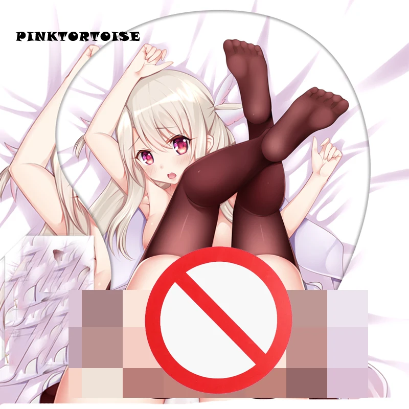 

PINKTORTOISE Anime Illyasviel von Einzbern mousepad 3d chest Soft Silicon 3D Pad anime Ergonomic mat Gaming MousePad