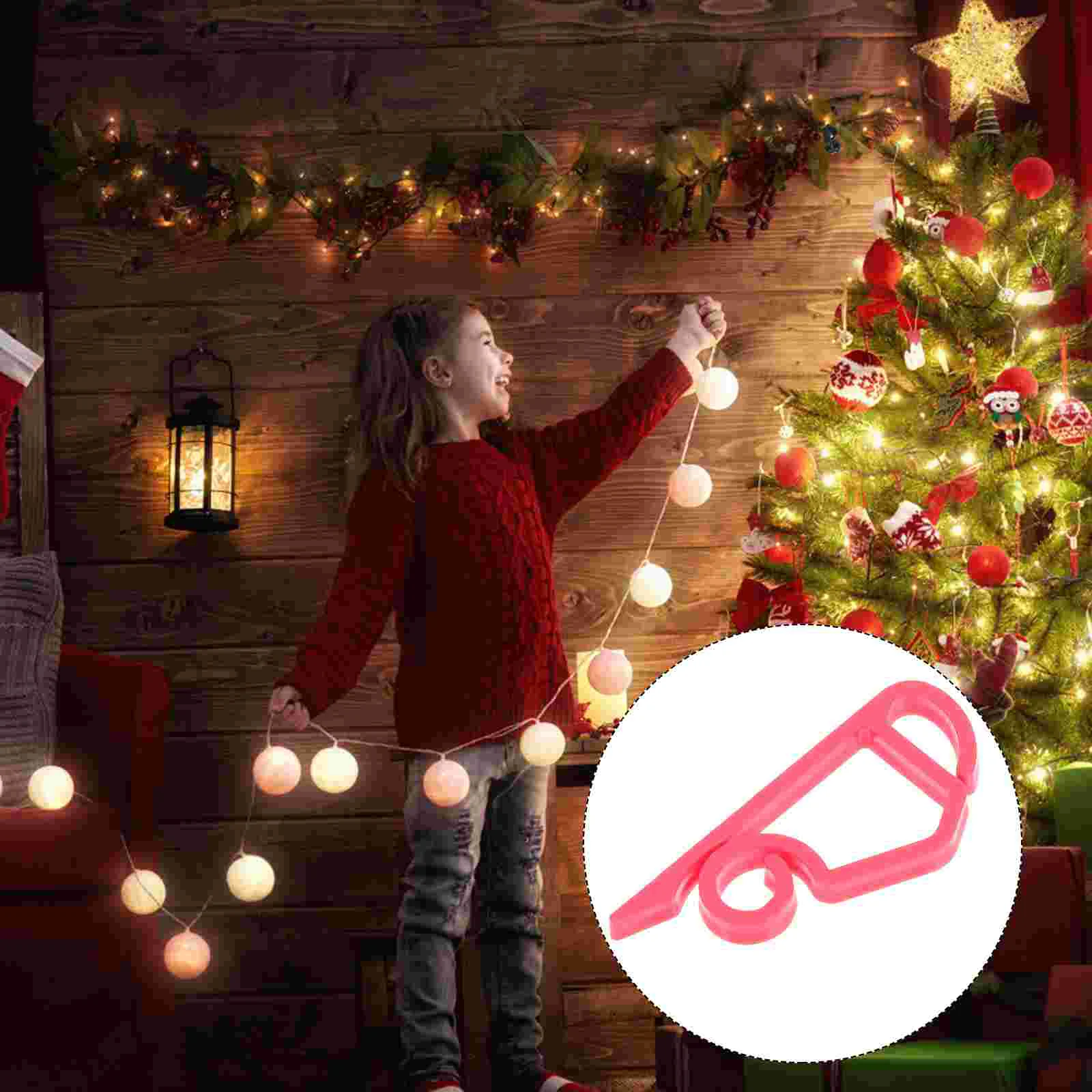 

50 шт. рождественские крючки, праздничная гирлянда, крючки, подарки, Подвесные Зажимы