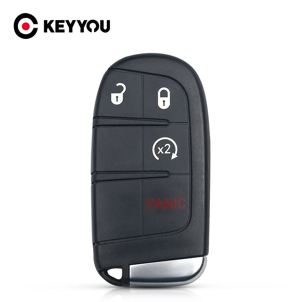 Брелок KEYYOU для дистанционного ключа с 4 3 + 1 кнопками кармашек Chrysler Dodge Jeep Cherokee RAM 1500
