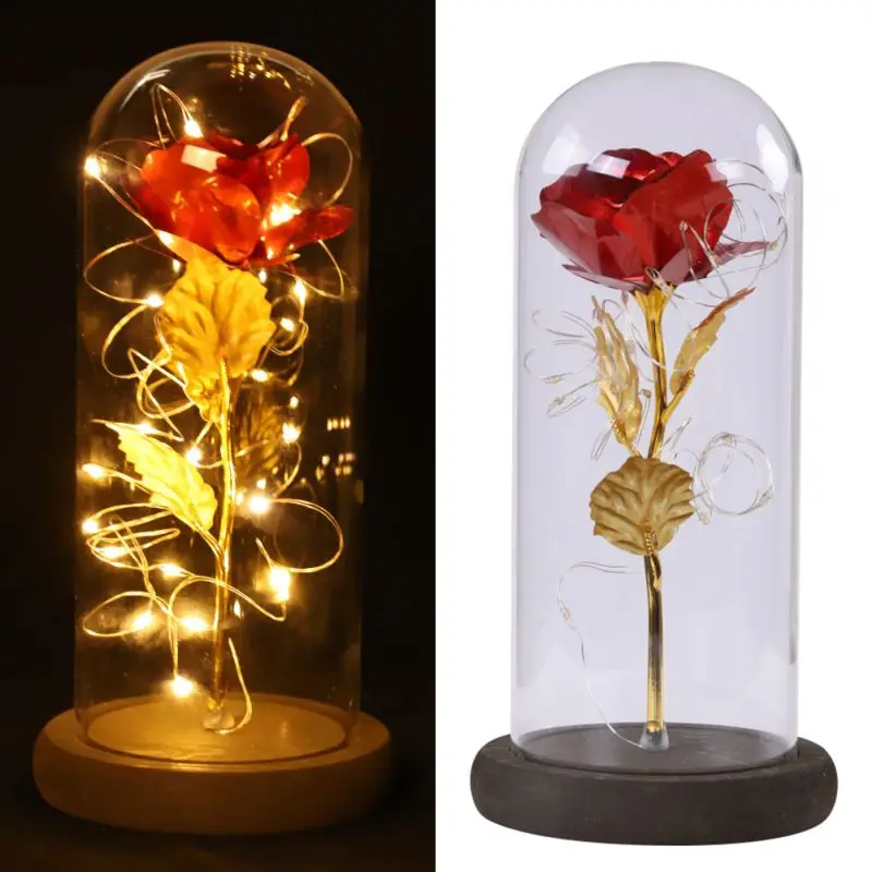 Прямая поставка Красавица и чудовище вечная роза свадебное украшение