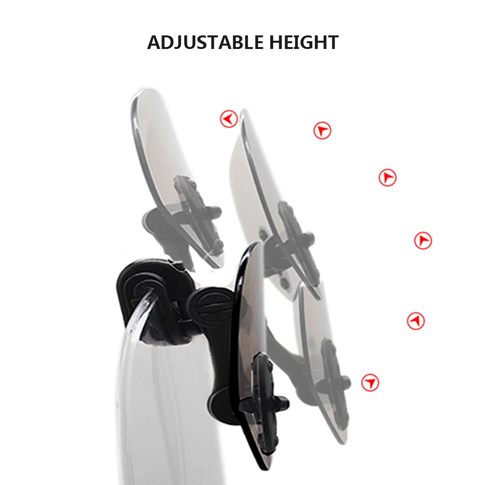 Universal Motorcycle Scooter Adjustable Clip On Windscreen Windshield Extension Spoiler Wind Deflector Lockable | Автомобили и