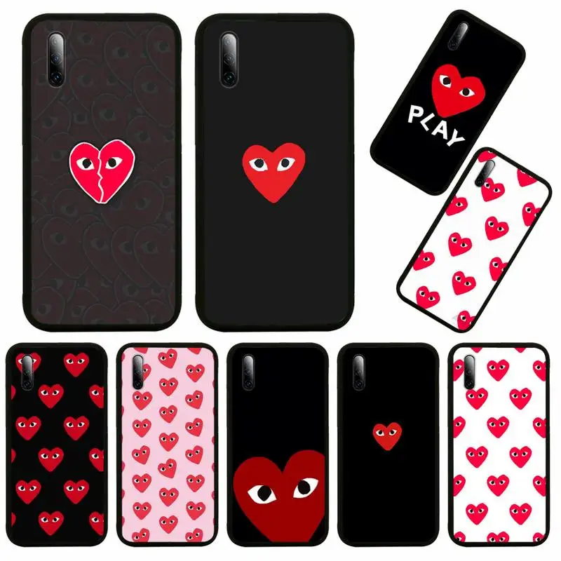 

PLAY Comme des Garcons Heart Phone Case For Samsung A6 A7 A8 A10 A11 A20 A21 A30 A31 A40 A50 A70 A80 A91 Plus S E Coque