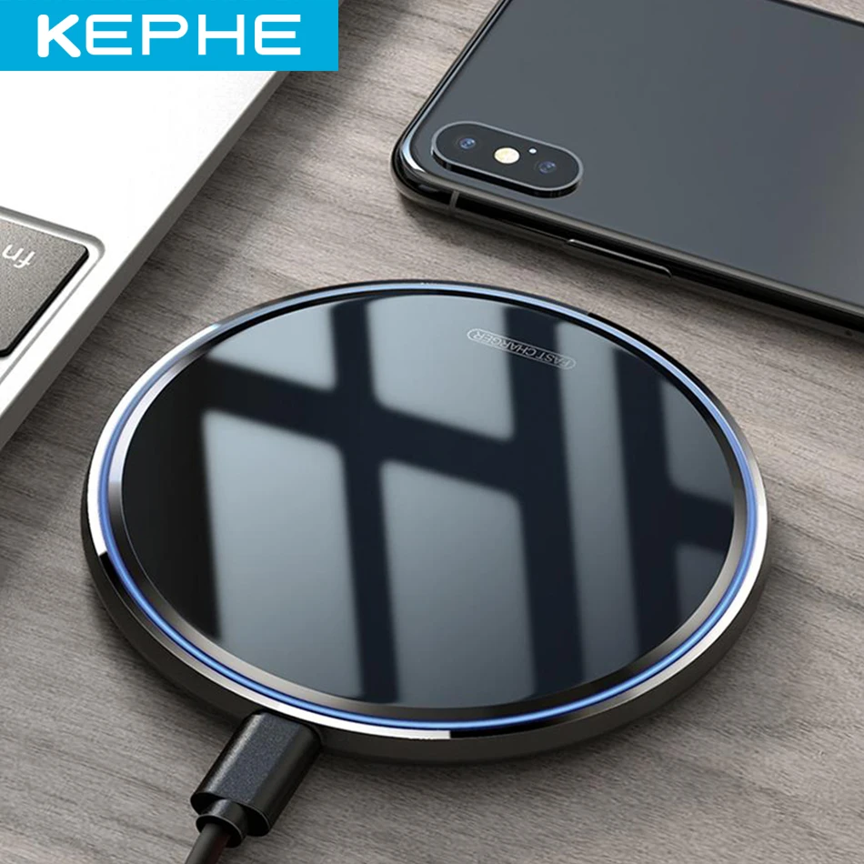 Быстрое беспроводное зарядное устройство KEPHE USB C 10 Вт для Huawei P30 Pro Xiaomi Mi 9 Samsung S10 S9 Qi