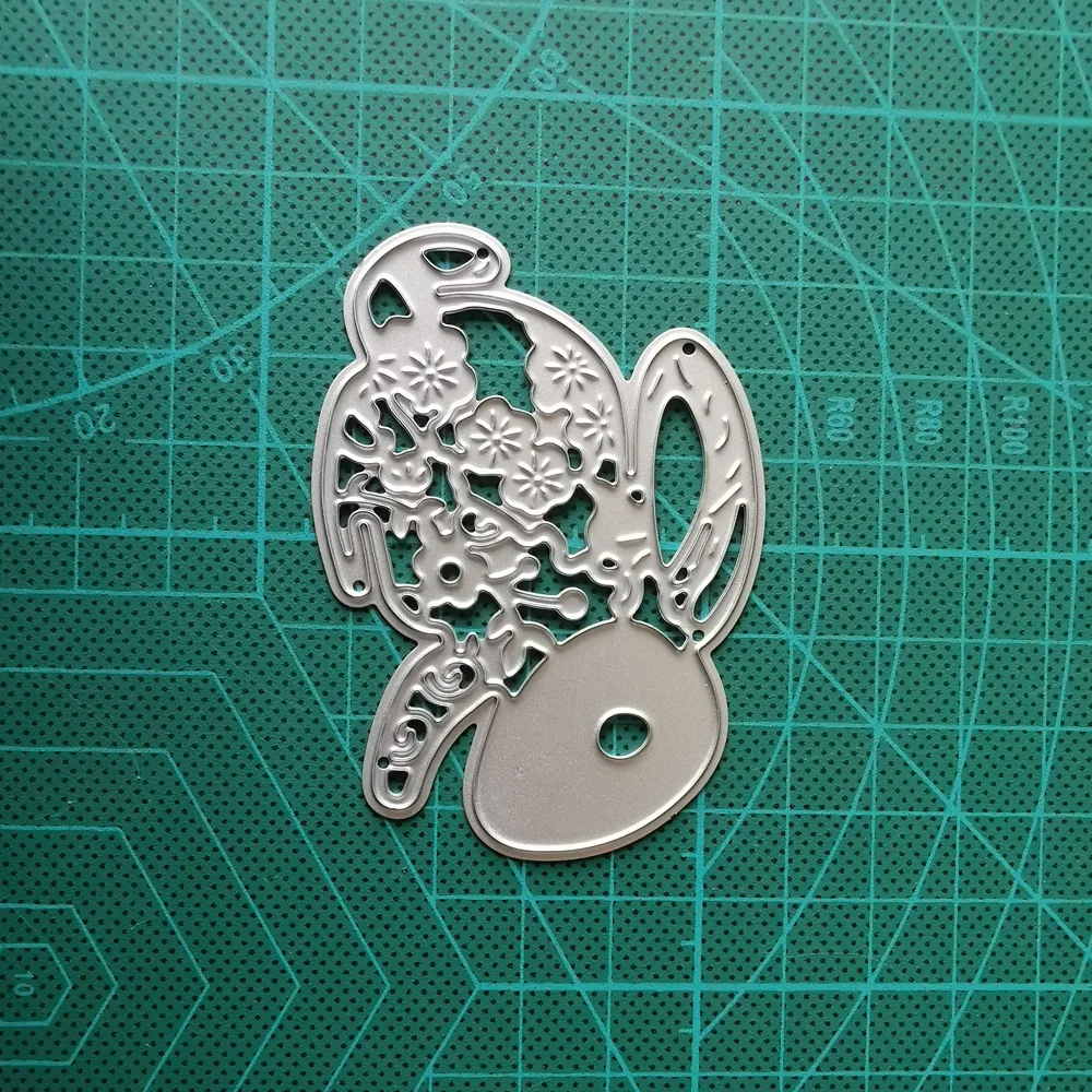 Металлический трафарет в форме животного кролик сделай сам скрапбукинг