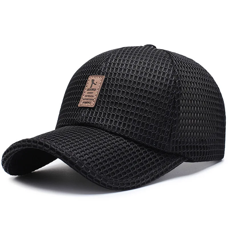 

New Arrival Adult Unisex Mesh Baseball Caps Adjustable Cotton Breathable Comfortable Sunshade Sun Hat Snapback Caps