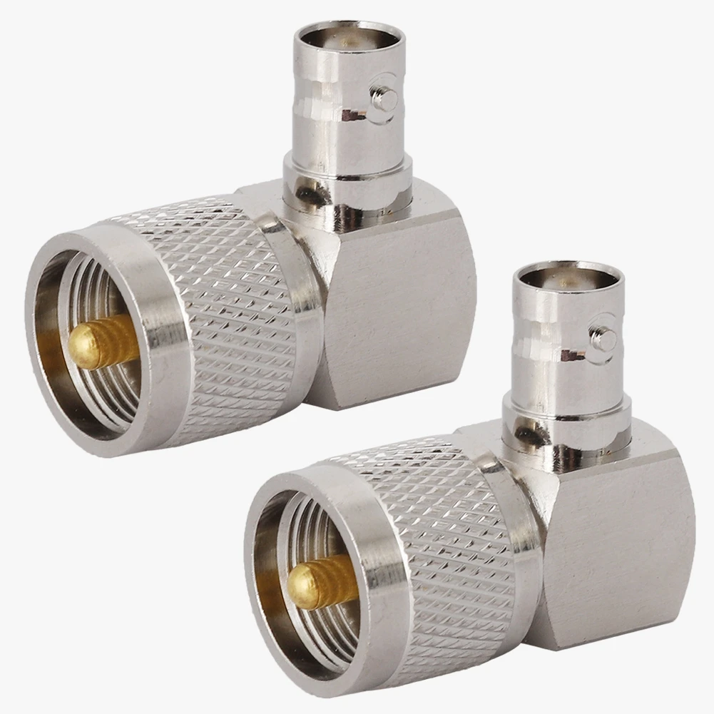 

2 PCS BNC Female to M Male Adapter Right Angle Elbow Connectorbnc