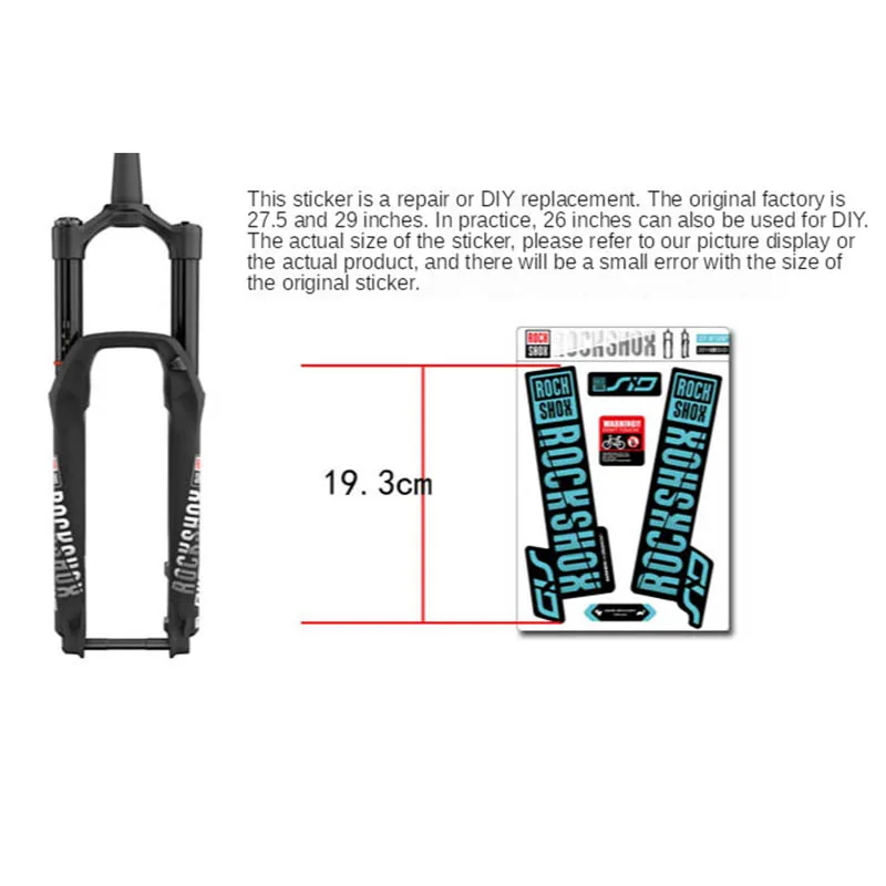 2018 rockshox SID наклейки на переднюю вилку для горного велосипеда передние вилке |