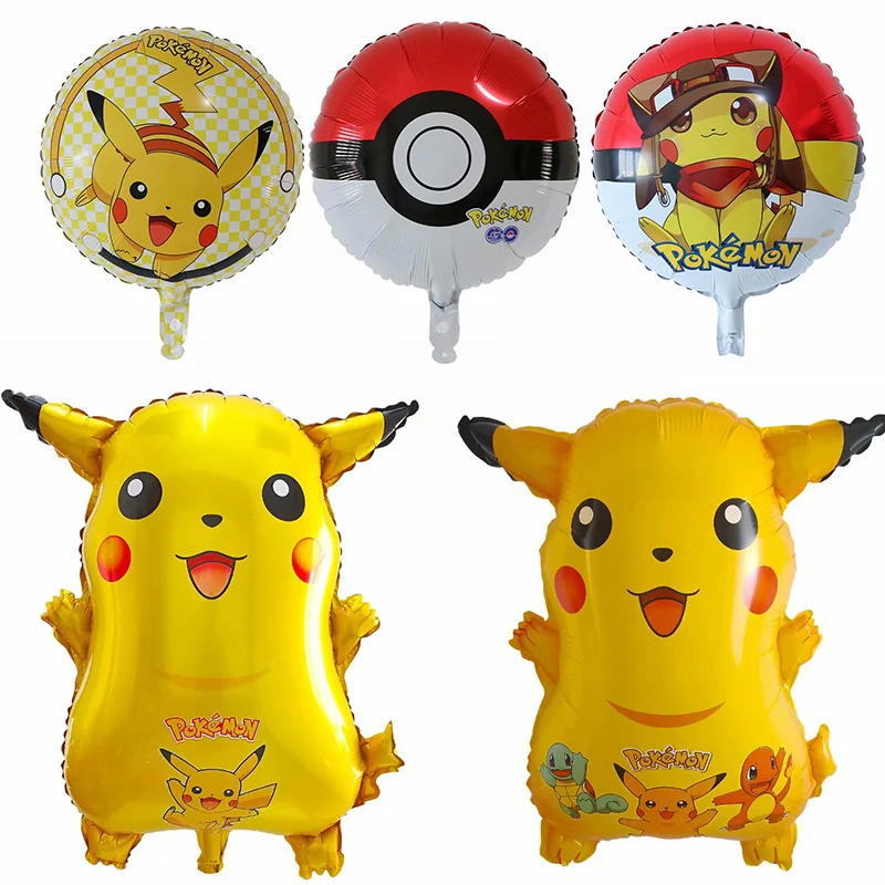 5 шт. мультфильм Пикачу из Pokemon Go гелиевая фольга Воздушные шары надувные детские украшения на день рождения Детские игрушки Детский день