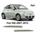 Зеркальные хромированные молдинги для переднего бампера автомобиля Fiat 500 2007-2015 735455041 73545502