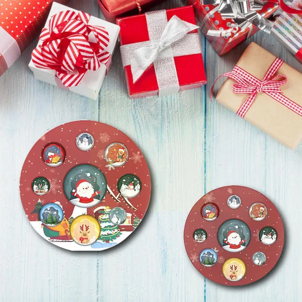 

Christmas Sky Decompression Toy Anti Stress Reliever Push Bubble Sensory Fidget Toy For Adult Kids Seven Oceans And Eight P T7C3