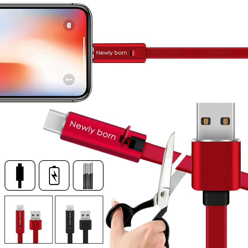 4A USB Type C кабель с самозаживляющим зарядным проводом для Xiaomi Huawei мобильный телефон