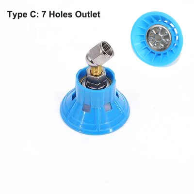 NuoNuoWell Irrigation High Pressure Windproof Sprayer Agriculture Greenhouse Fine Mist Fruit Tree Pesticide Spinkler Nozzle - Цвет: Type C 7 Hole