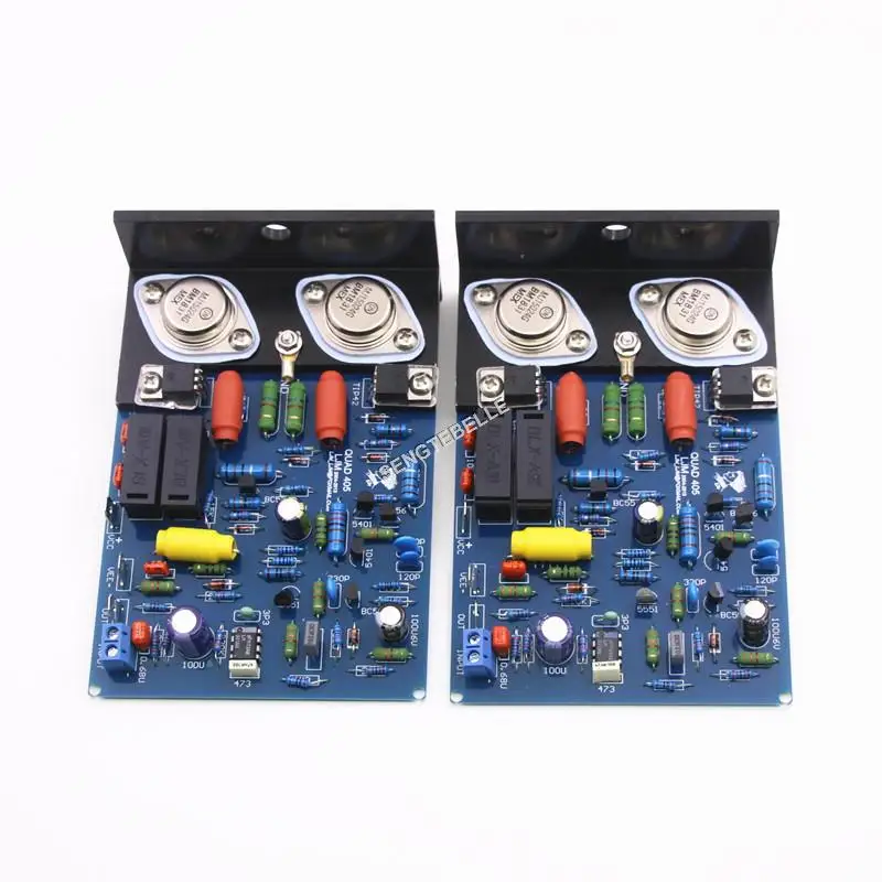 Усилитель мощности платы Hi-Fi QUAD405 2 0 AMP плата/комплект с алюминиевым углом MJ15024 |