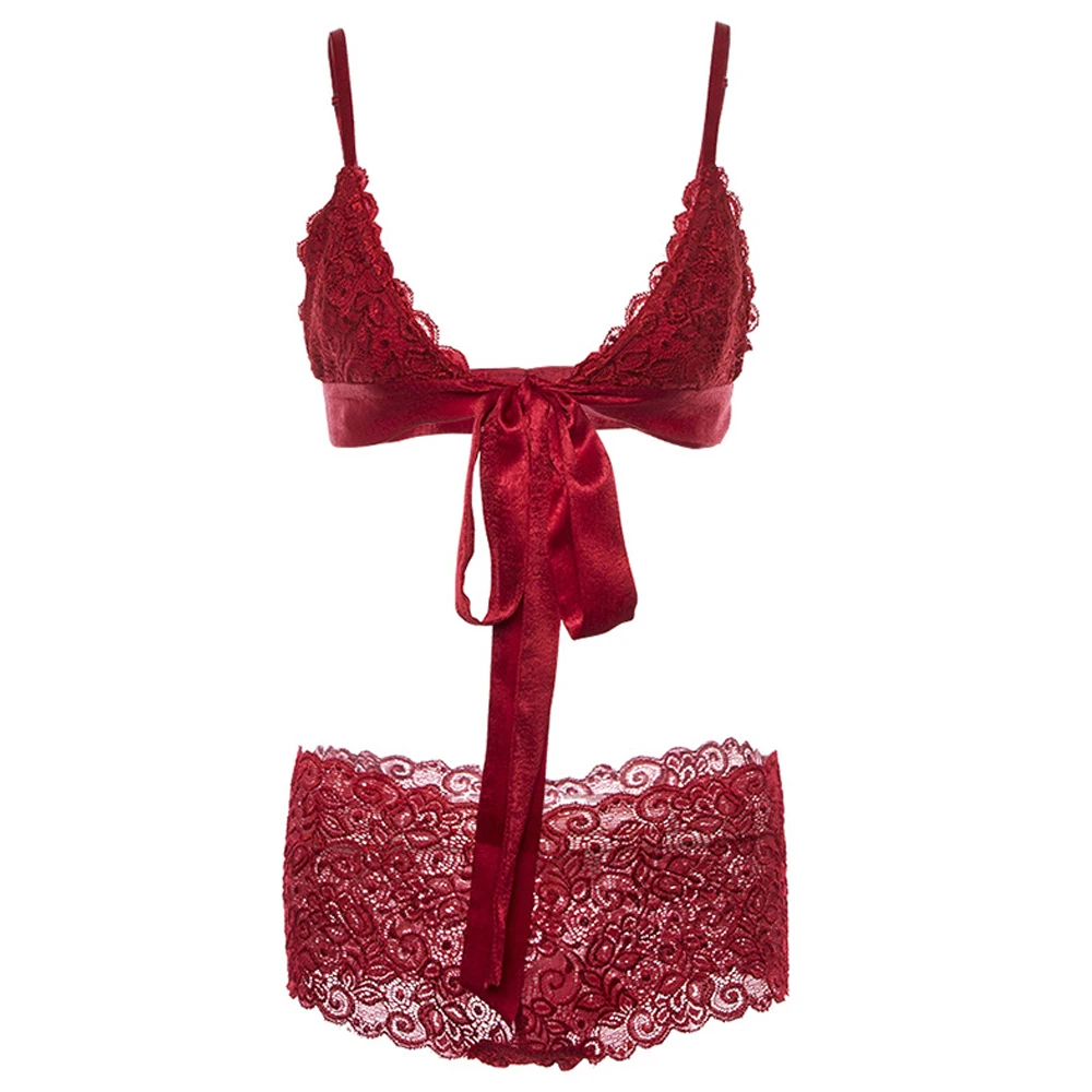 Для женщин комплект с кружевным бюстгальтером сексуальное эротичное нижнее