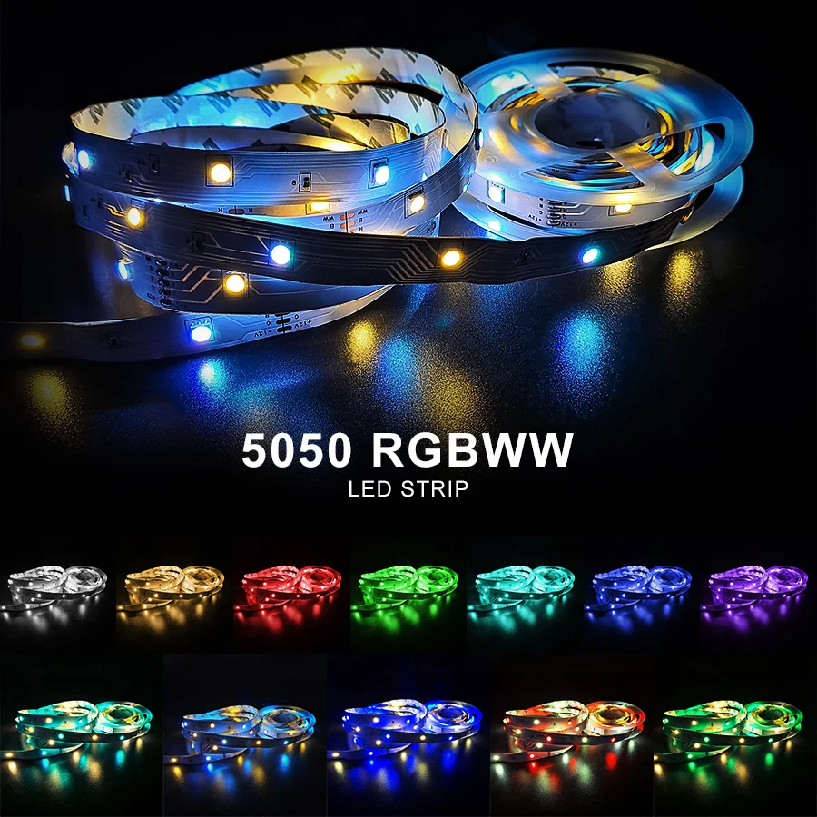 RGBWW Светодиодные ленты светильник bluetooth адаптер 5050 SMD RGB светодиодный теплый белый