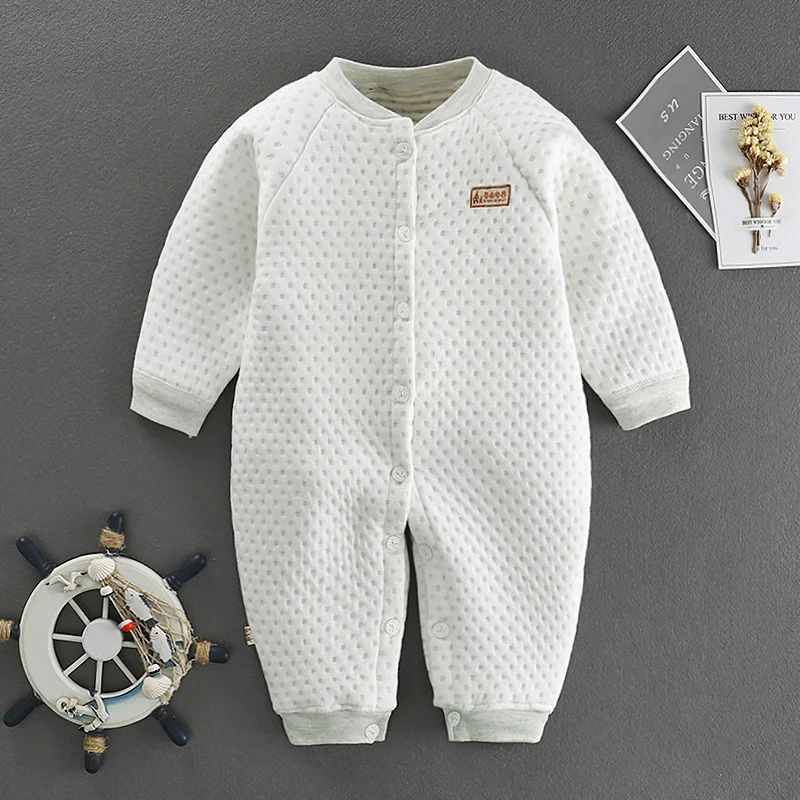 2020 осенне-зимние пижамы для новорожденных утепленные боди 6 9 12 18 24 м мальчиков и