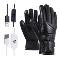 heating gloves usb powered for men women sports ski motorcycle electric heated gloves windproof for cycling skiing winter warm