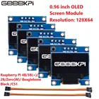Модуль GeeekPi 0,96 дюйма OLED-экран 128*64 IIC SSD1306 для Raspberry Pi 4 B  3 B (+)  2 B  Zero (W)  Beaglebone черныйC51