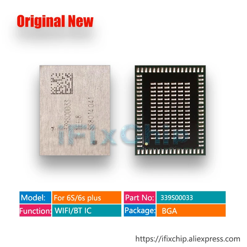

Микросхема 339S00033 Wi-Fi ic для iphone 6S/6splus/6s plus u5200 _ rf высокотемпературная версия Wi-Fi/BT, 5 шт./лот