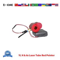 red dot red light indicator co2 laser tube red pointer dc5v psu integrated yongli h as series laser tube head red pointer