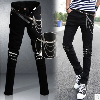 Весна осень повседневные джинсы мужские брендовая одежда облегающие брюки