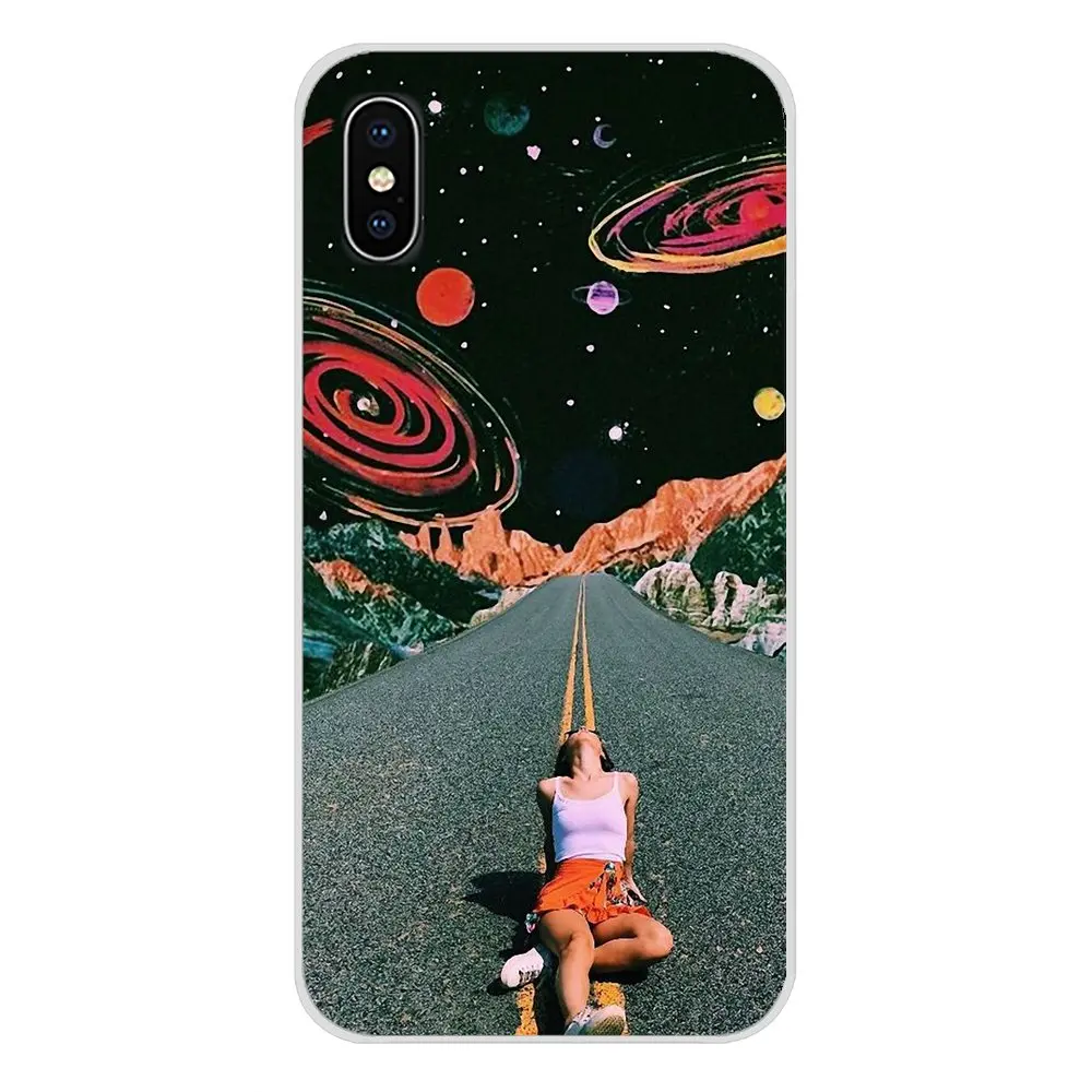 Trippy Art эстетический космонавт мобильный телефон чехлы для Xiaomi Mi4 Mi5 Mi5S Mi6 Mi A1 A2 A3 5X 6X