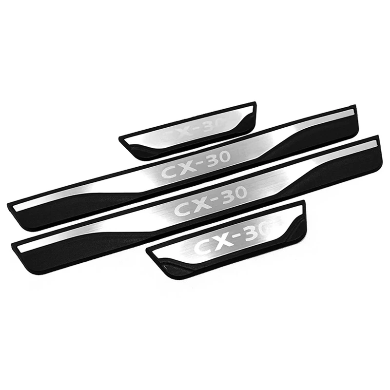 

Car Door Sill Cover Accessories for Mazda Cx-30 Cx30 Car Stainless Steel Scuff Pedal Protector Styling Sticker 2019 2020