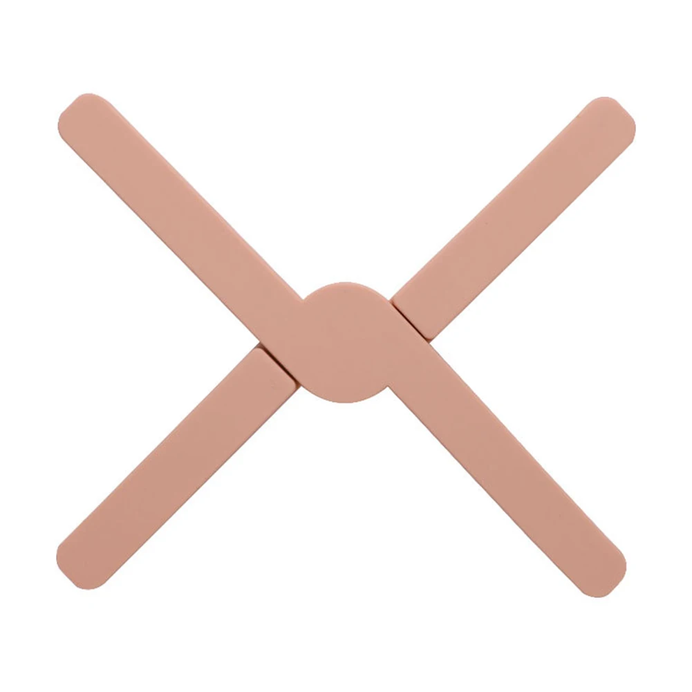 Foldable Silicone Trivet Heat-Resistant Tabletop Placemat Collapsible Cross Pot Holder | Дом и сад