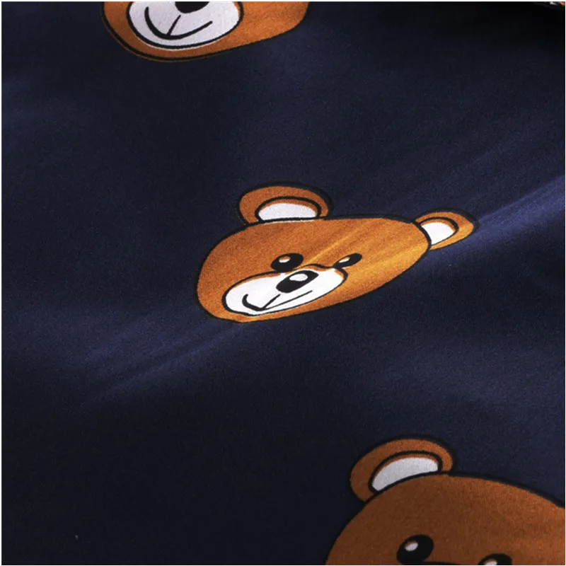 

Baby Boys Girls Pajamas Cartoon Bear Printed Children Clothing Sets Long Sleeve Kids Blouse Tops+Shorts Sleepwear 18 M-6T A0178