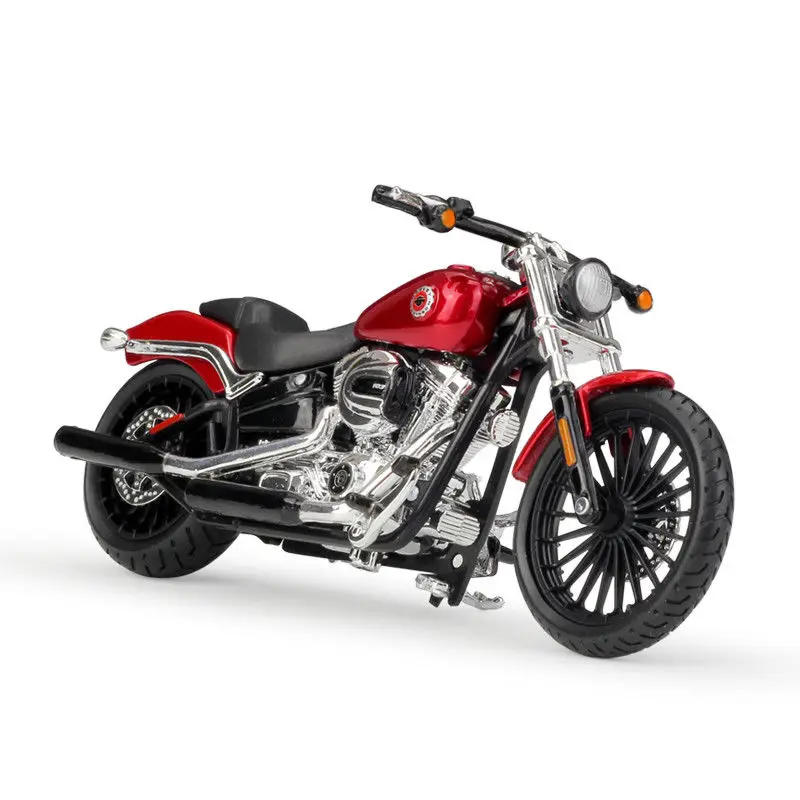 Maisto 1:18 Harley BREAKOUT Мотоцикл Велосипед литья под давлением модель игрушки в коробке - Цвет: Красный