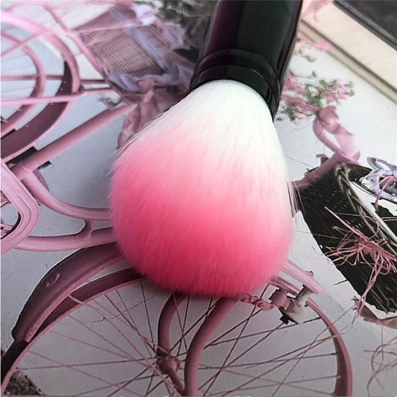 Профессиональная Кисть для румян 2 головки нейлоновая фотография две