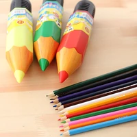 stationery small fresh plastic bottled colored pencil 12pcsbox primary school students prizes