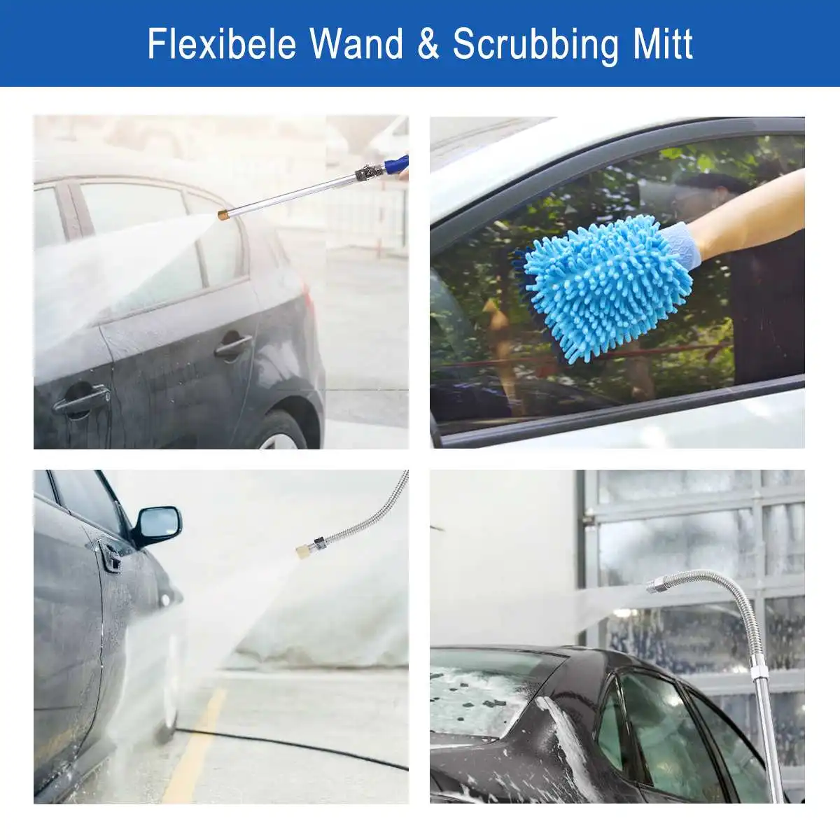 6 шт./компл. мощный распылитель для омывателя водяного пистолета шланг палочка