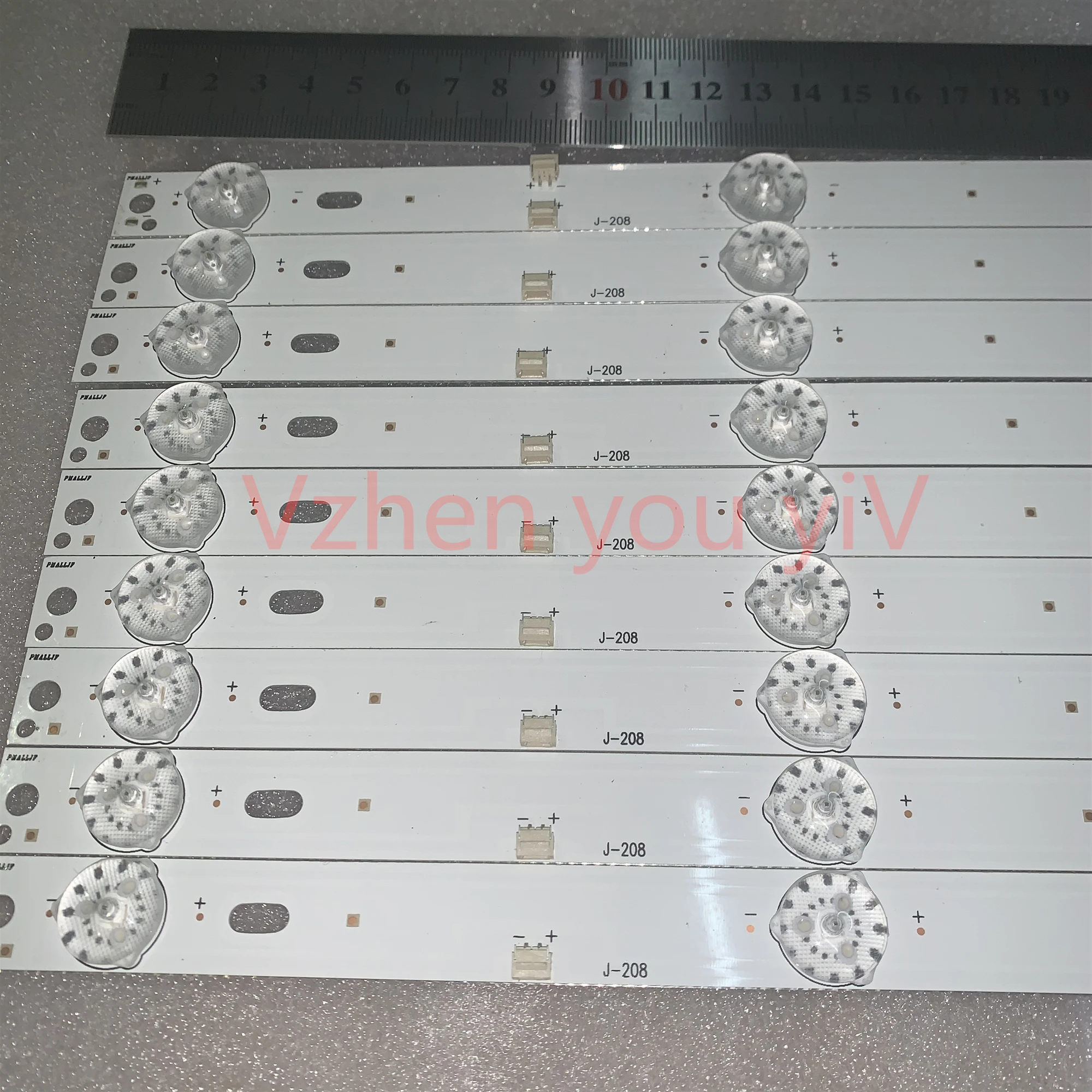 45PCS/LOT 5set original led quality Backlight strip  JS-D-JP5510-B61EC E55DU1000---4K FHD A/B 8A&1B IN 1TV 576.0MM*17.0MM*1.0T