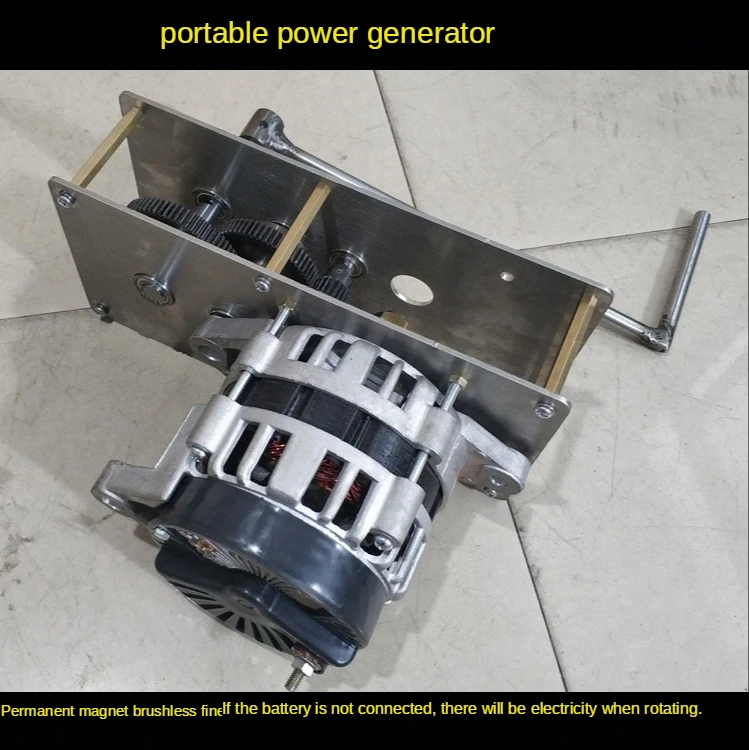 

12v2000 watt hand crank generator battery car battery emergency charging power supply 14V28V