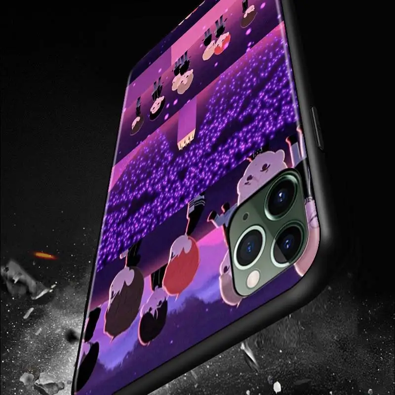 

PopularCartoon Boy Shockproof Cover For Apple iPhone 12 11 SE XS XR X 7 8 6 5 S mini Plus Pro MAX 2020 Black Phone Case